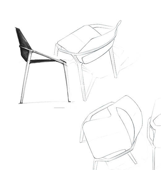 Skizze ROBERT AUER Chair
